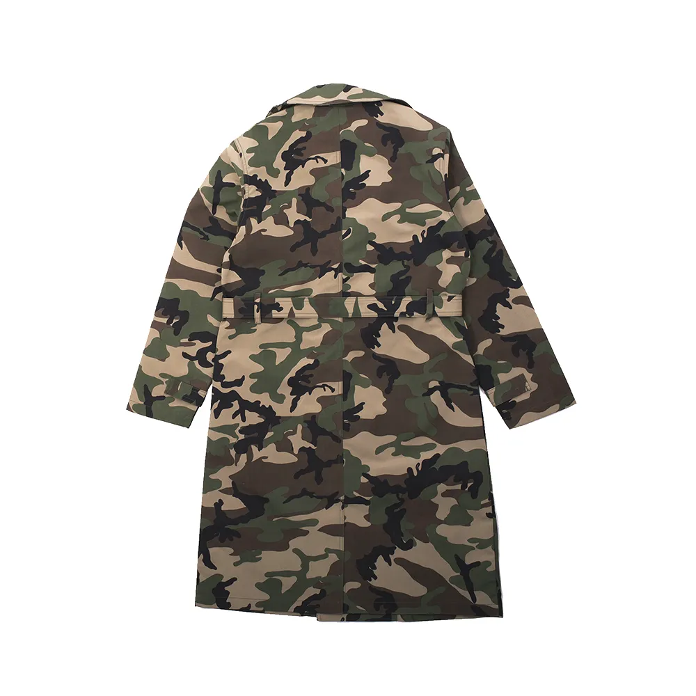 Stussy Double Breasted Trench Camo 115359