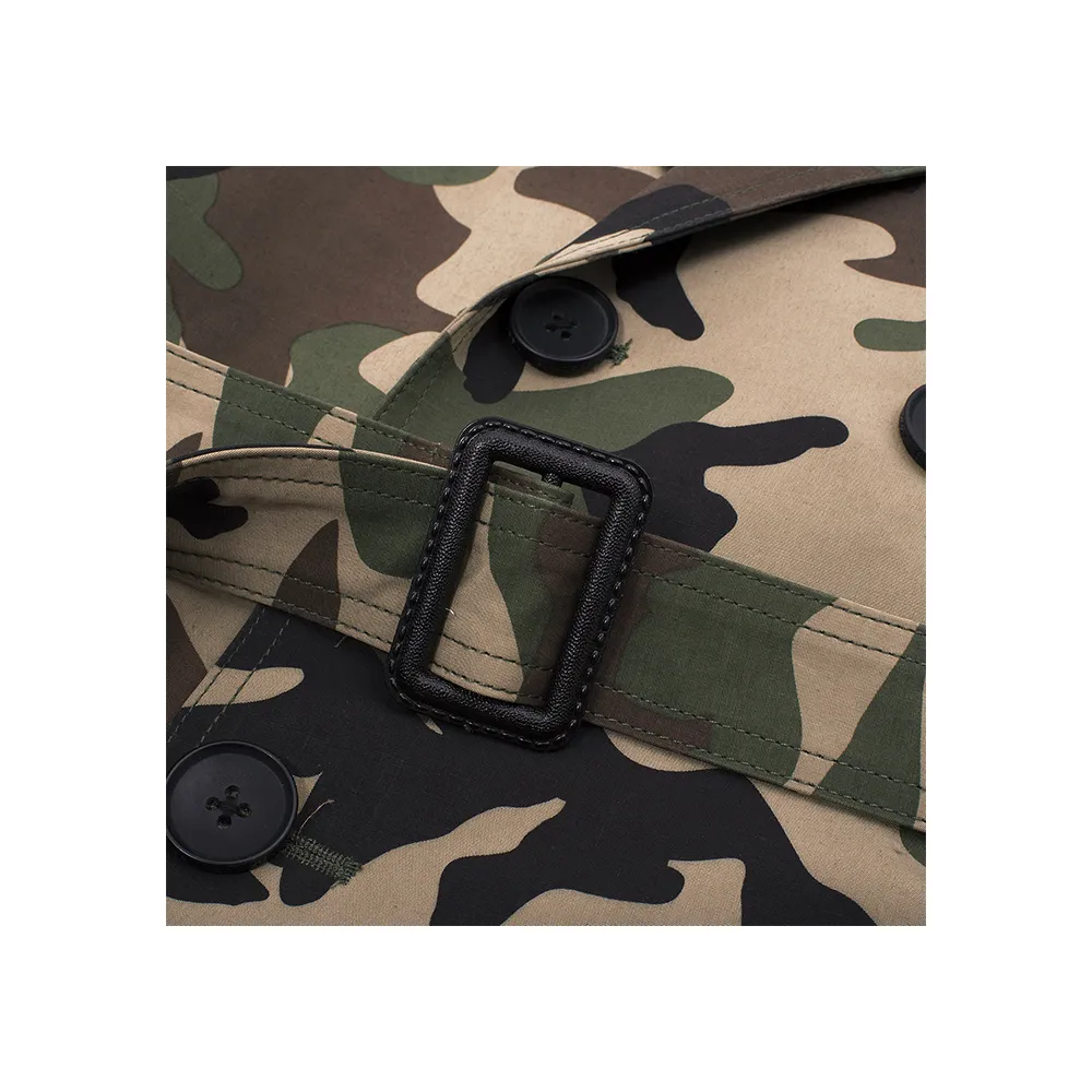 Stussy Double Breasted Trench Camo 115359