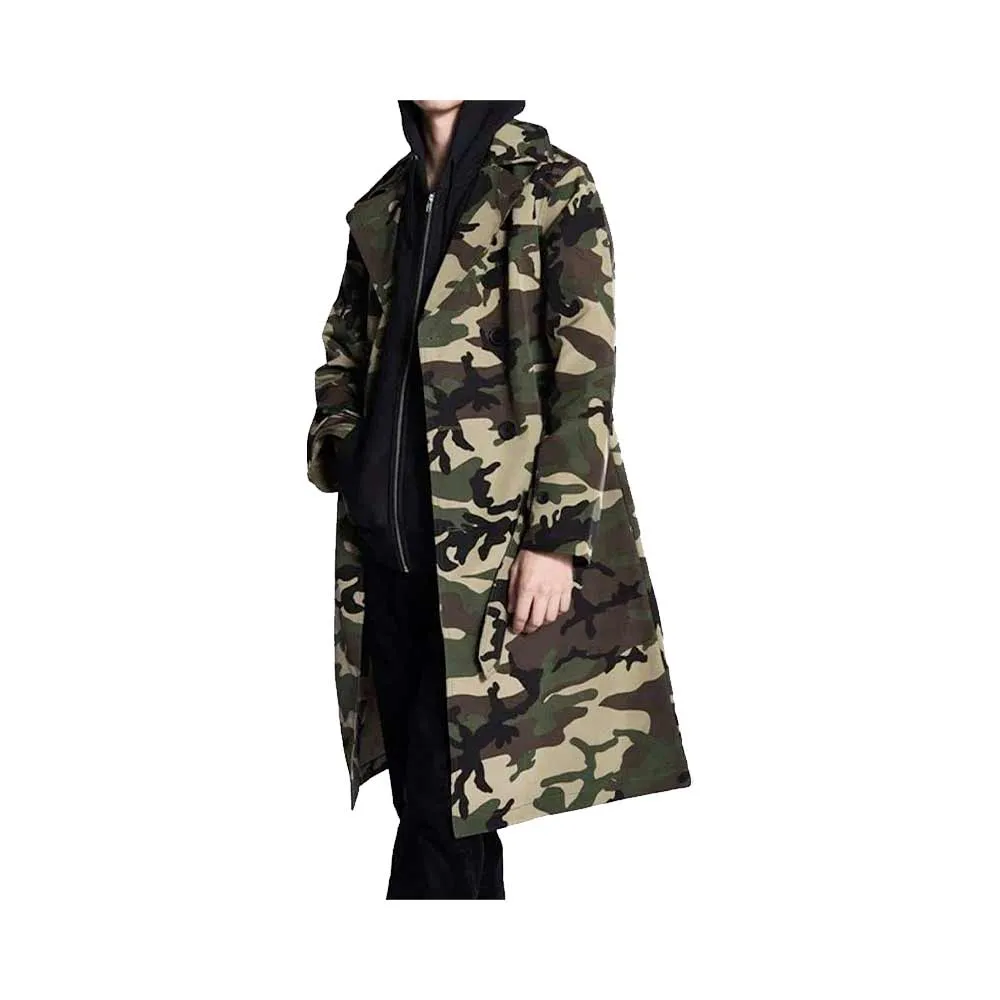 Stussy Double Breasted Trench Camo 115359