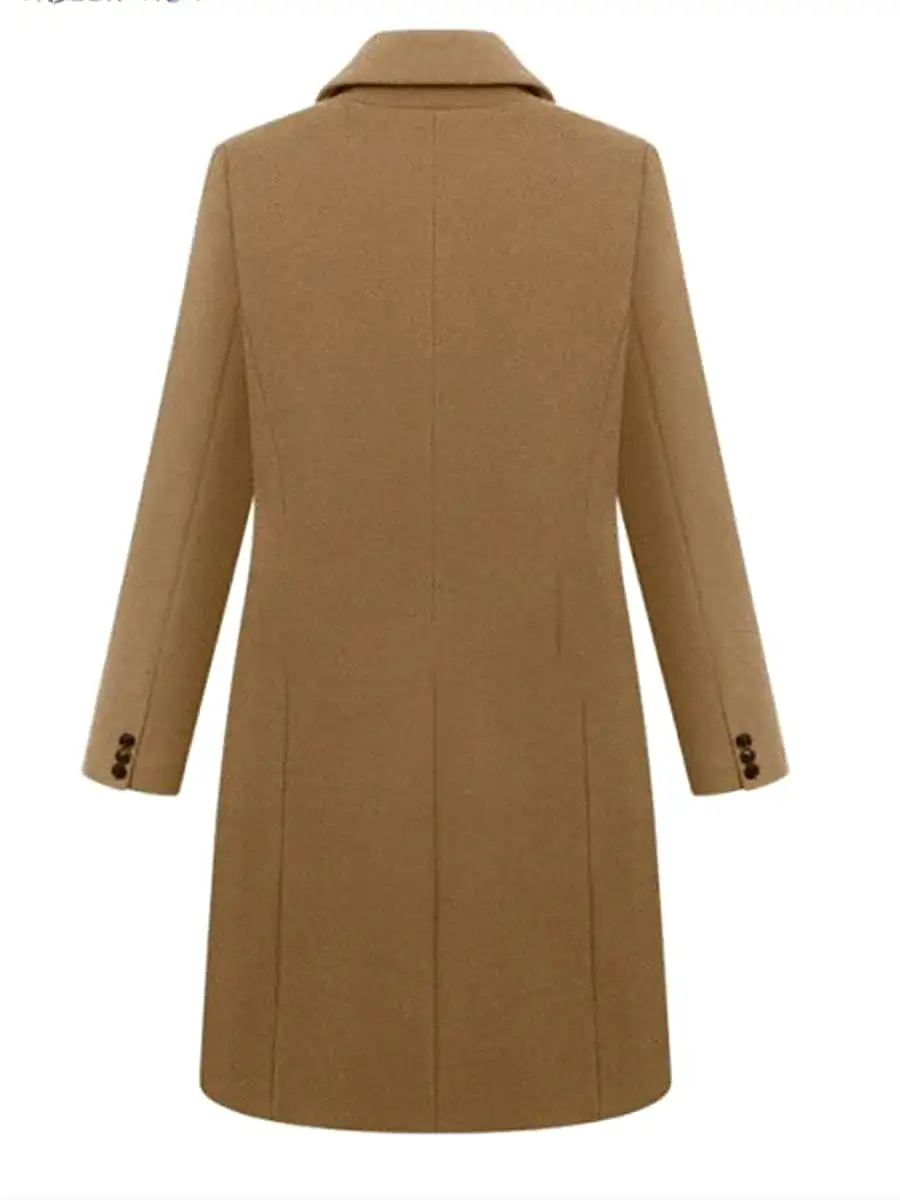 Stylish Women's Double-Breasted Trench Coat with Adjustable Fit & Convenient Storage