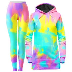 Summer Vibes Hoodie Dress and Leggings Combo