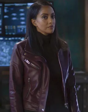 Supergirl S06 Azie Tesfai Leather Jacket | Kelly Olsen Leather Jacket