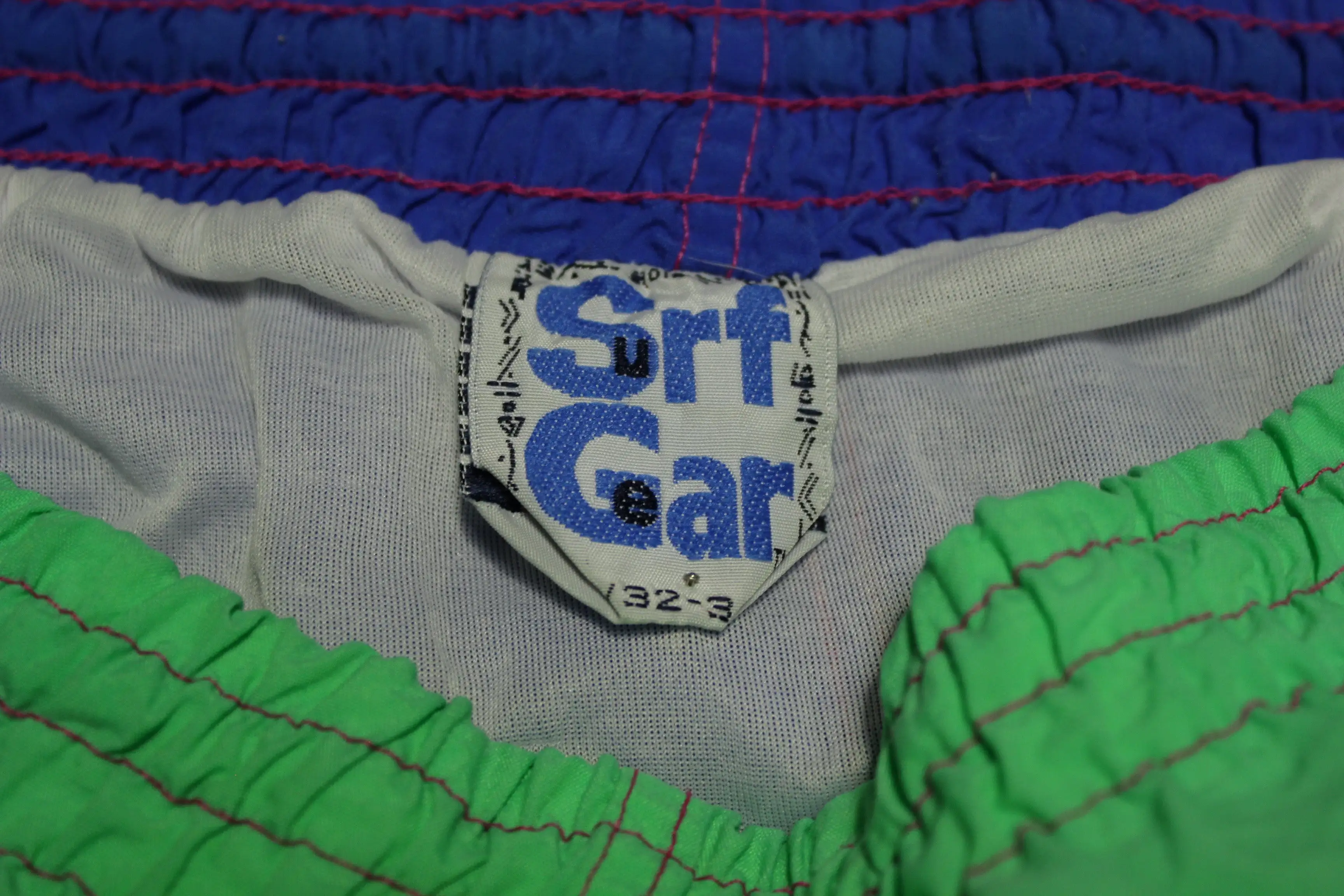 Surf Gear Vintage Tobago Reef 80's Pockets Old Label Original Shorts