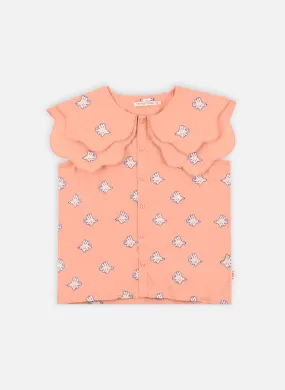 TinycottonsDoves Embroidered Blouse - Arancione