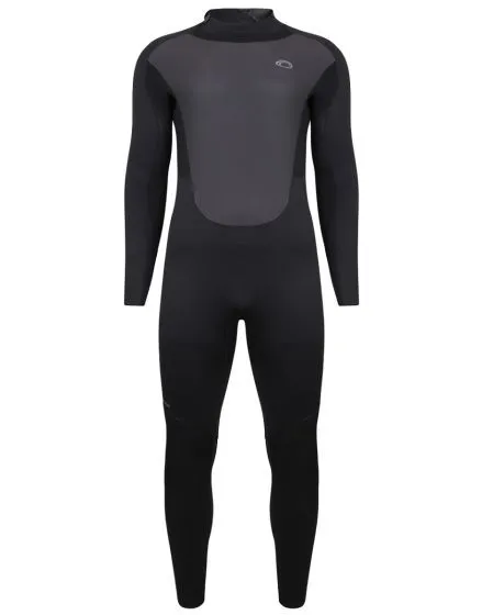 Typhoon Storm 5/4mm Mens Back Zip Winter Wetsuit 2022 - Black