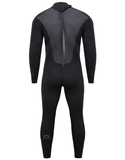 Typhoon Storm 5/4mm Mens Back Zip Winter Wetsuit 2022 - Black