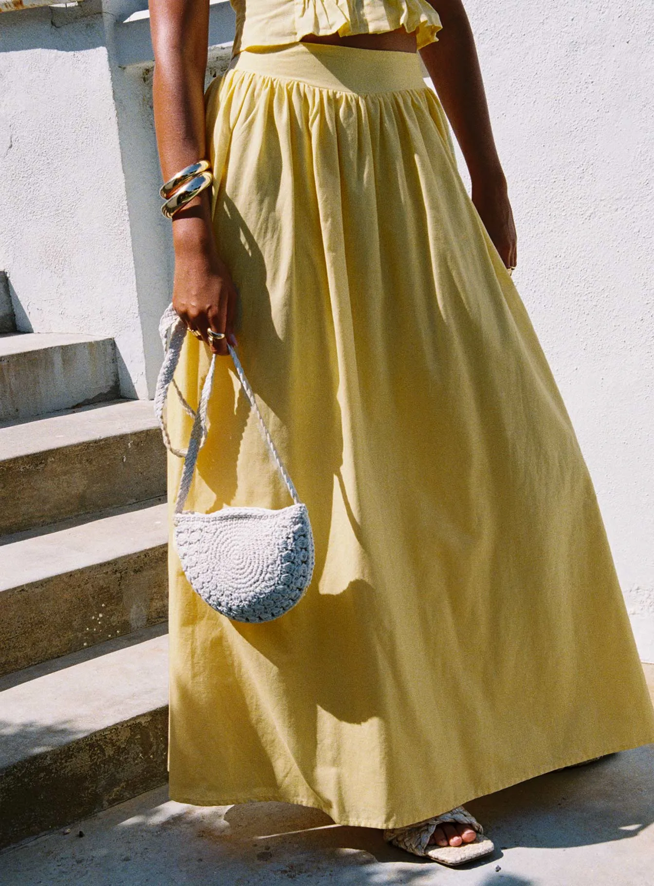 Valerio Maxi Skirt Yellow