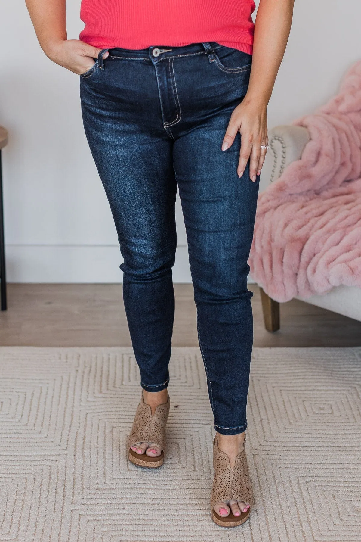 Vervet High-Rise Skinny Jeans- Tania Wash