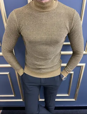 Vince Camel Slim Fit Mock Turtleneck Sweater