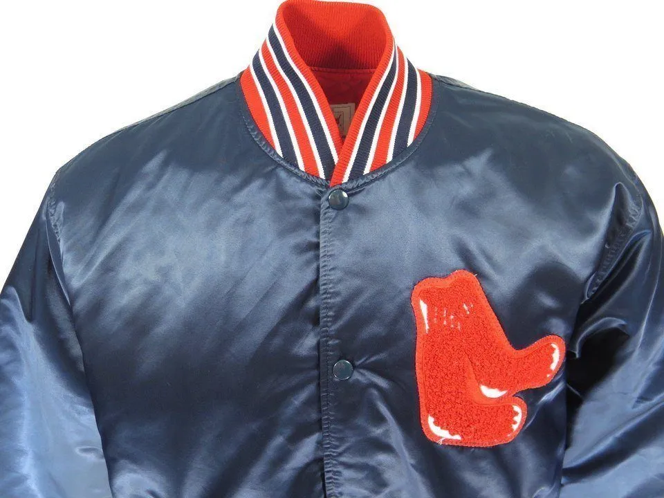 Vintage 80s Boston Red Sox Starter Jacket Mens XL MLB Baseball Satin USA Made