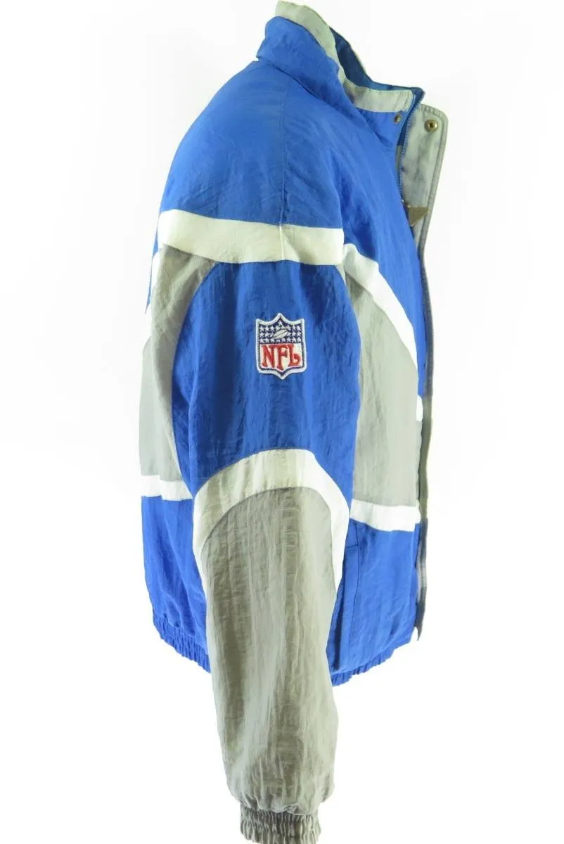 Vintage 80s Detroit Lions Jacket Mens XL NFL Football Apex One Pro Line Patches