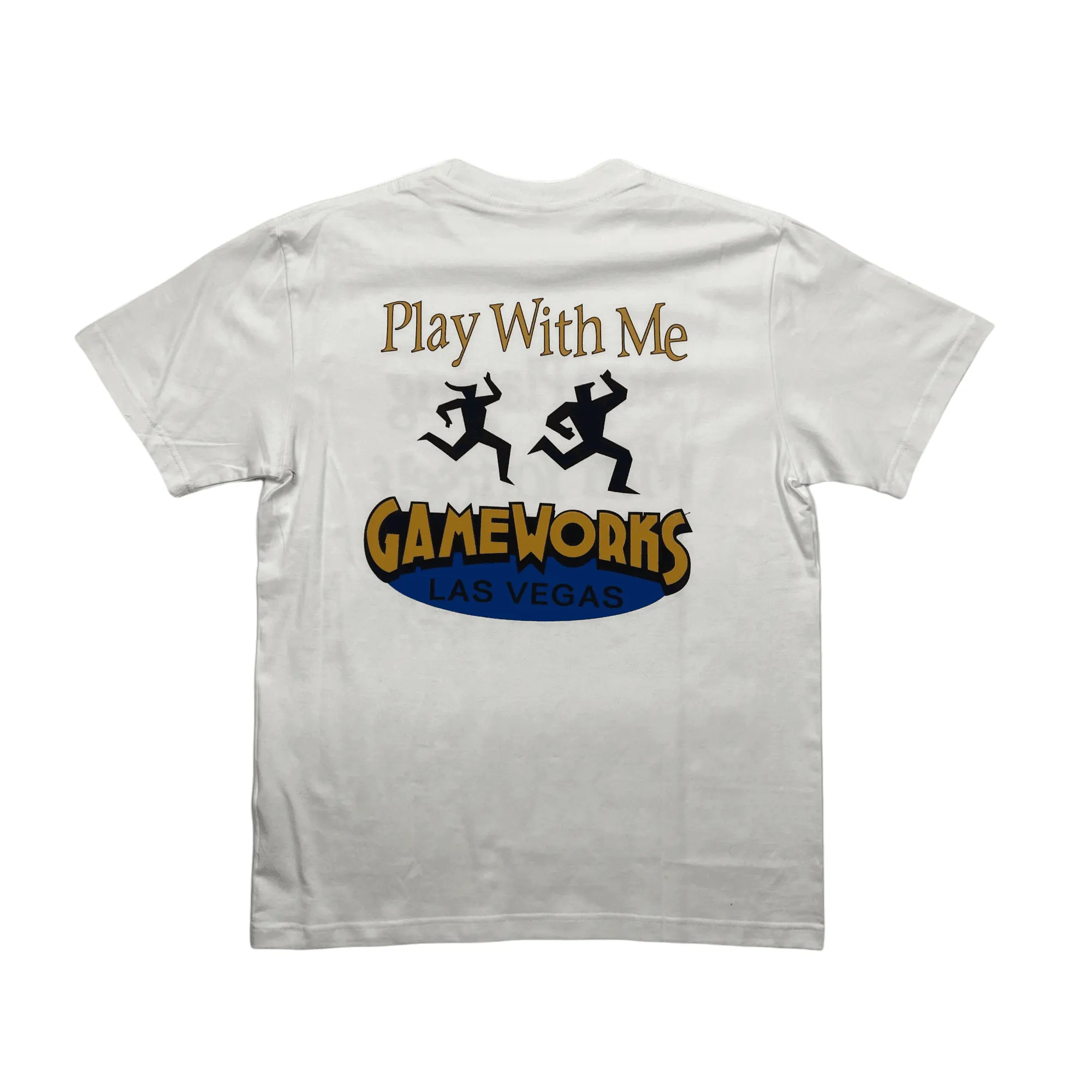 Vintage 90s White Gameworks Las Vegas Graphic Tee - Medium