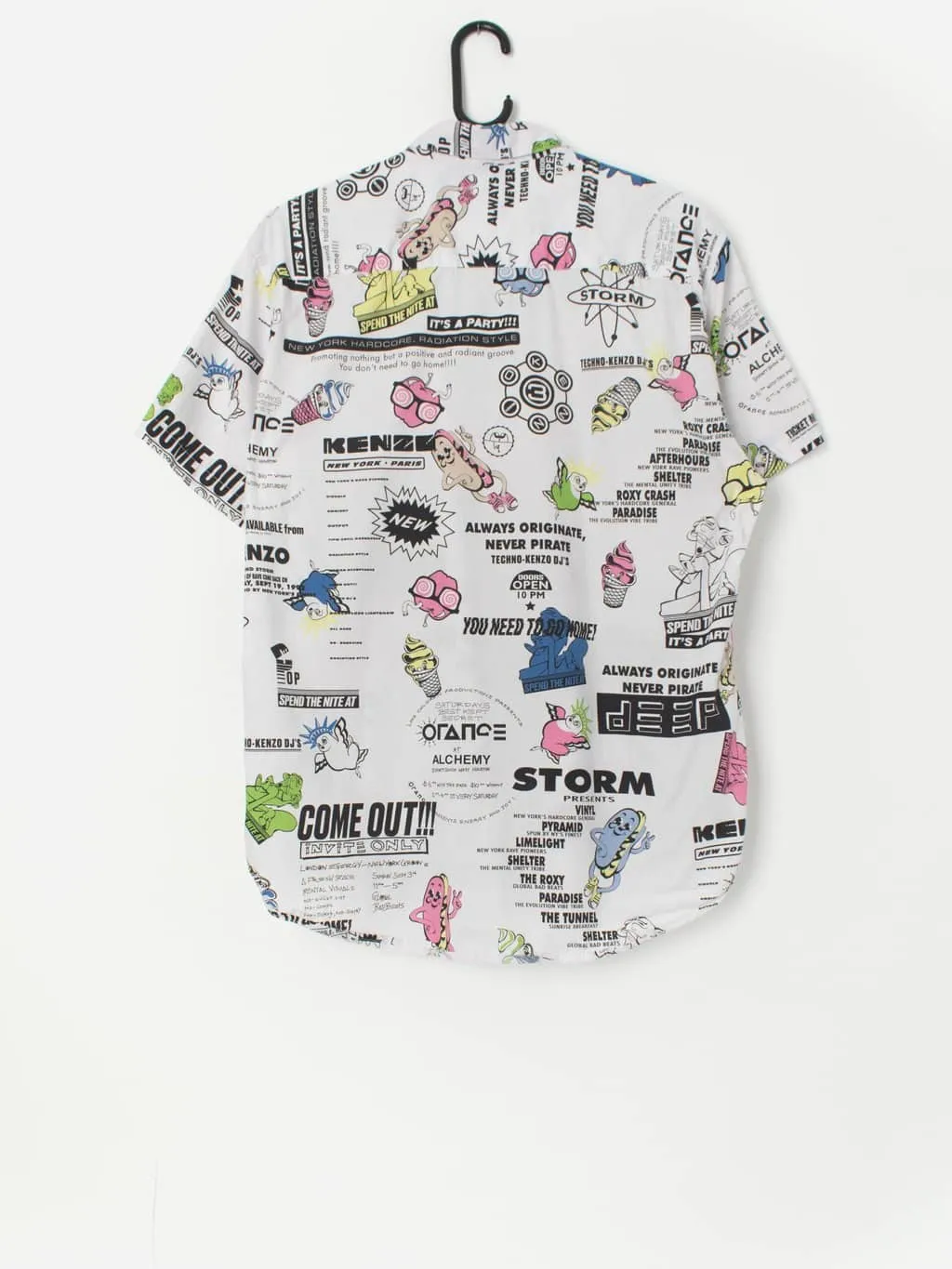 Vintage Kenzo cartoon party print shirt – Medium / Large