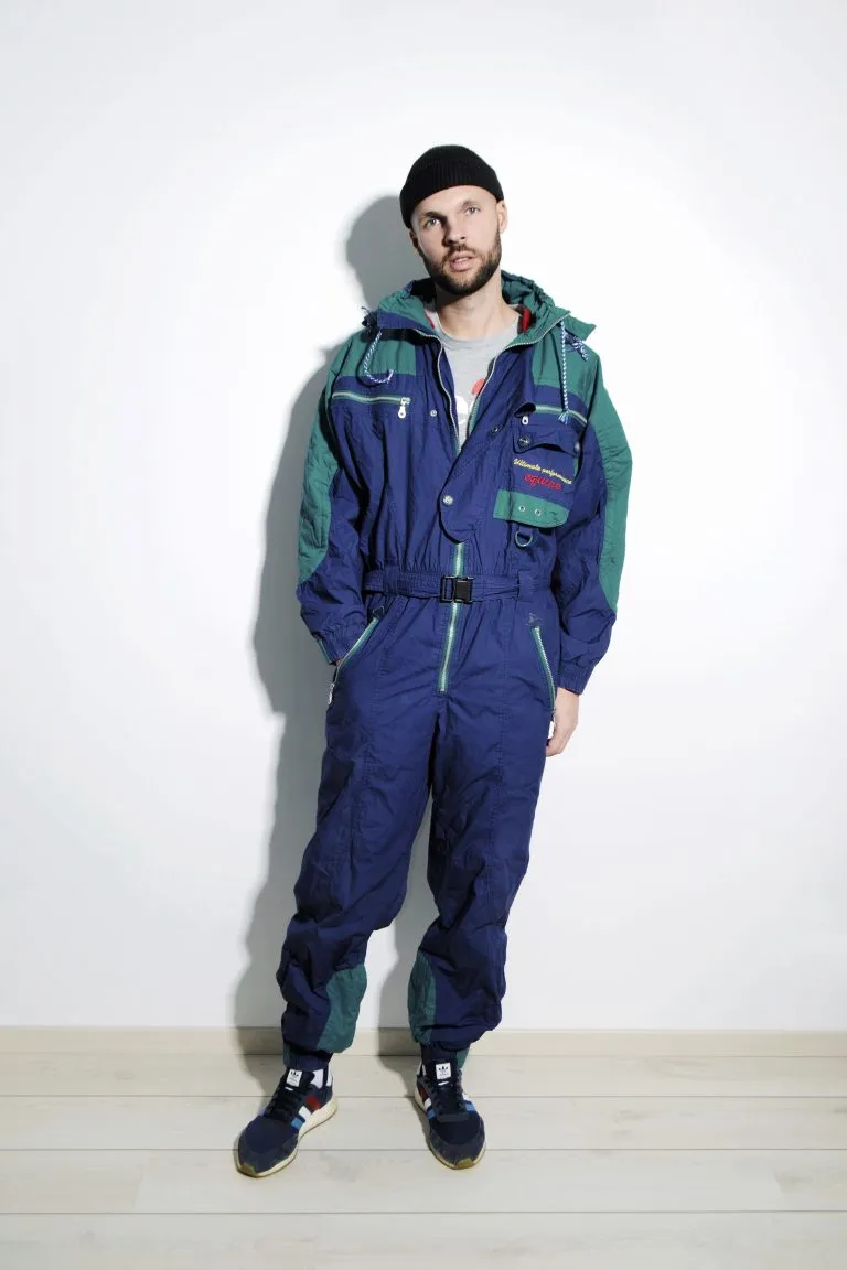 Vintage winter ski suit mens