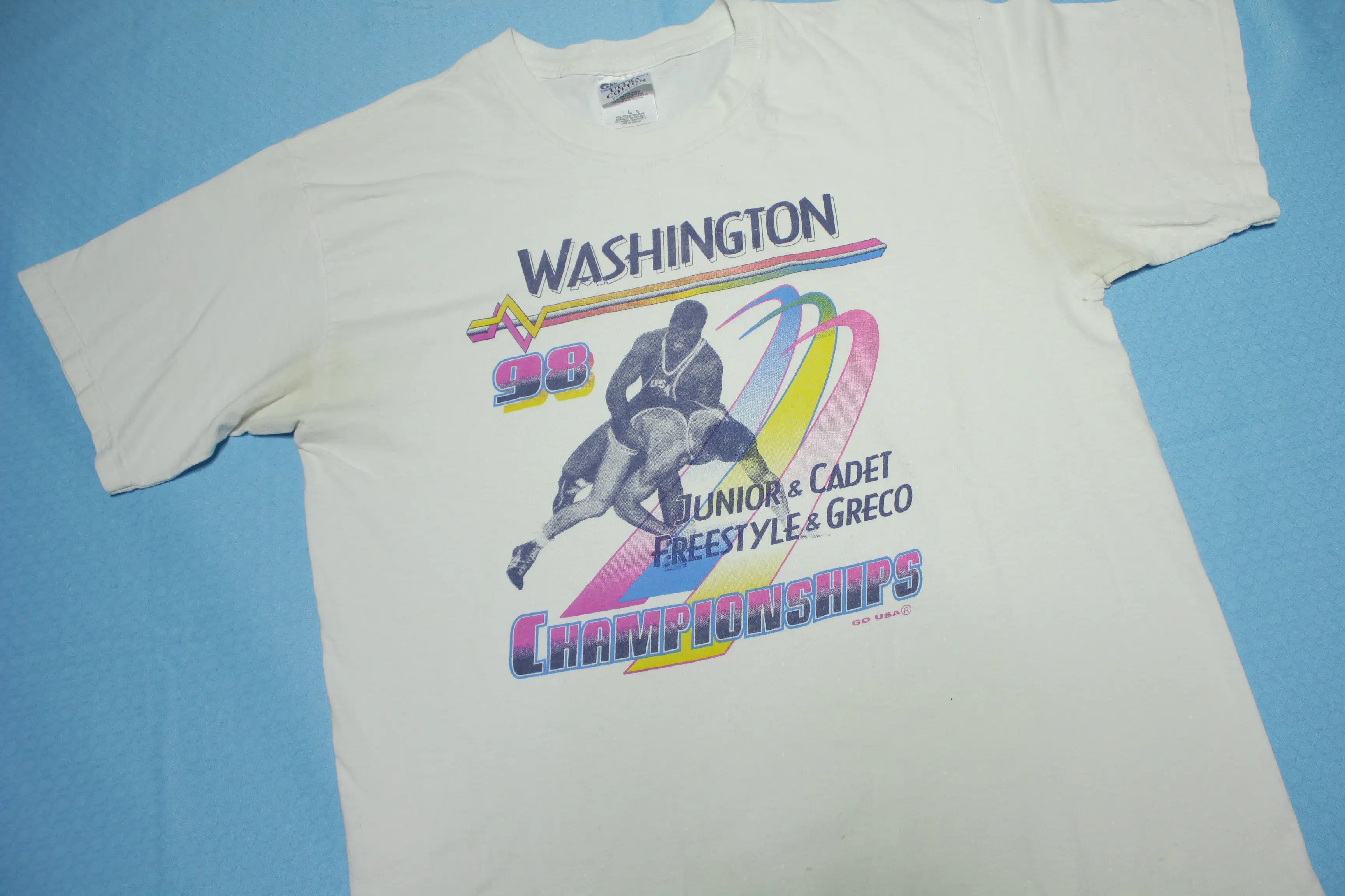 Washington '98 Vintage 90's Greco Freestyle Wrestling Championships T-Shirt