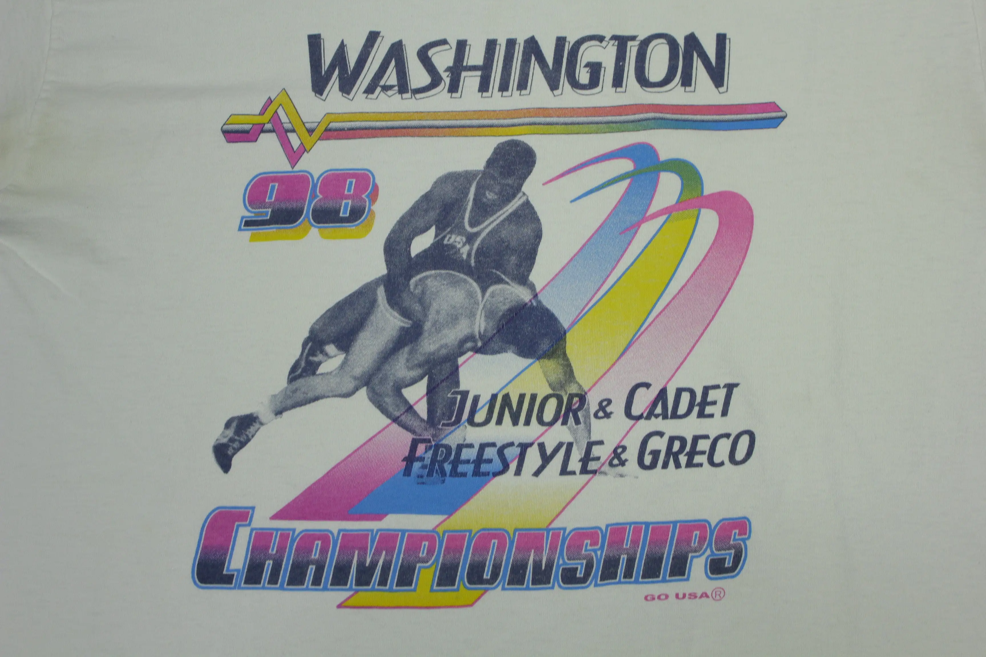 Washington '98 Vintage 90's Greco Freestyle Wrestling Championships T-Shirt