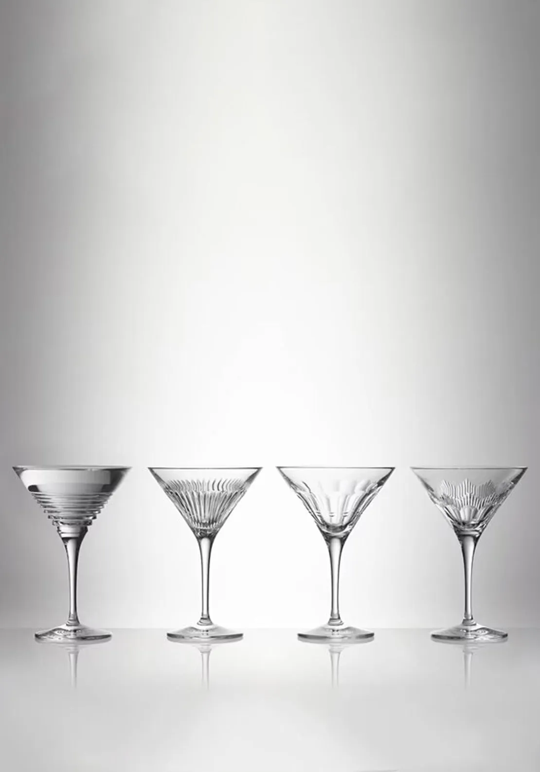 Waterford Crystal Set/4 Mixology Martini Glasses