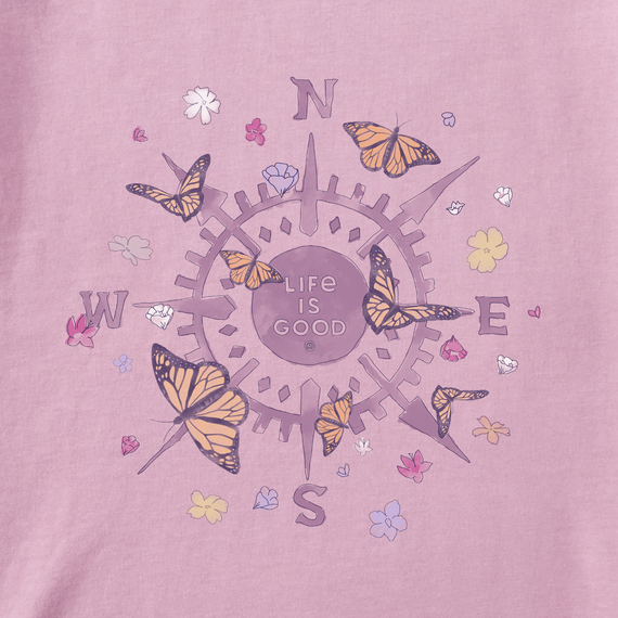 Women's Butterfly Compass Long Sleeve Crusher-LITE Hooded Tee