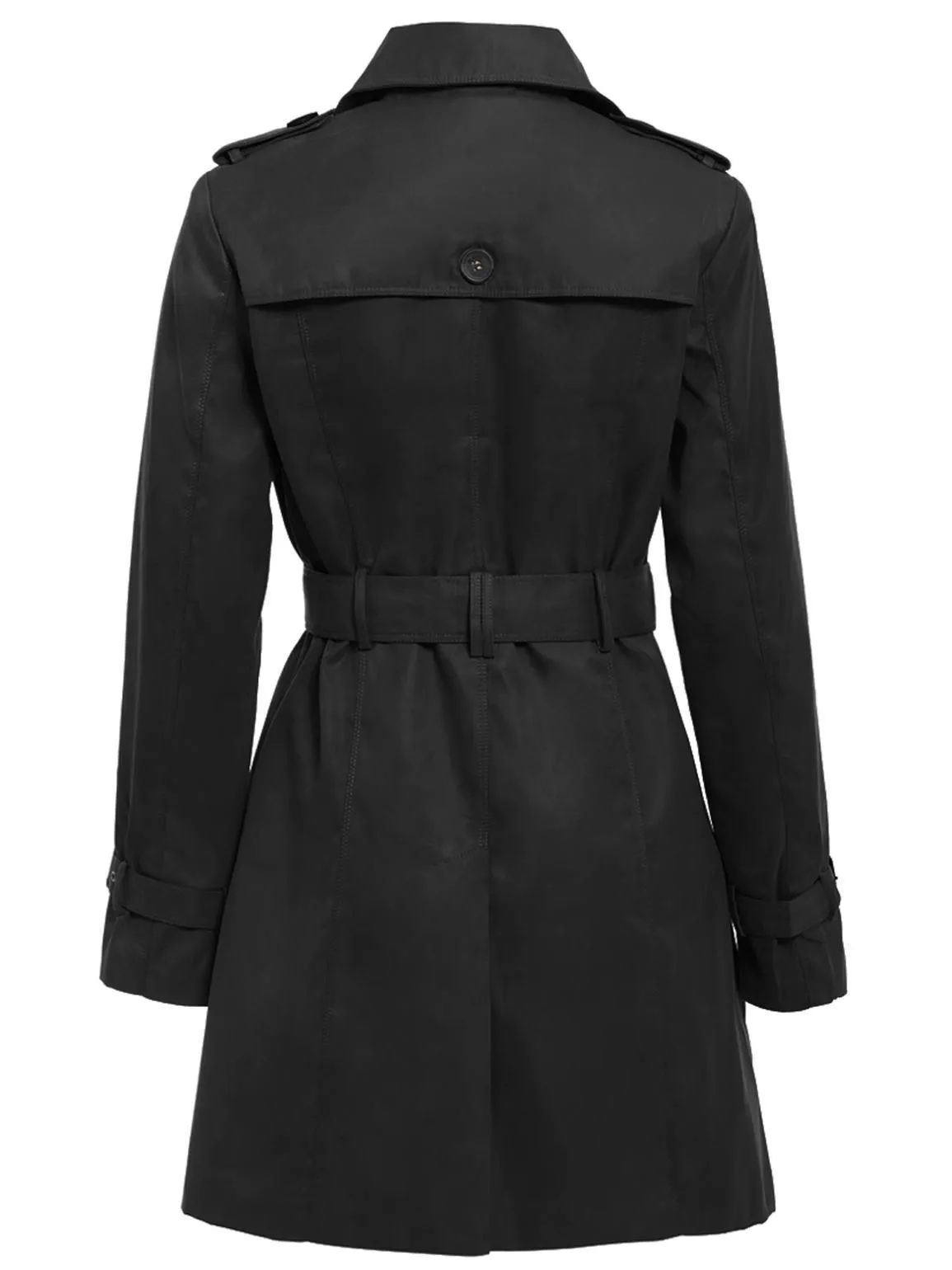 Womens double Breasted Trench Coat, Stone, Camel, black, Grey, UK Sizes 8 to 14