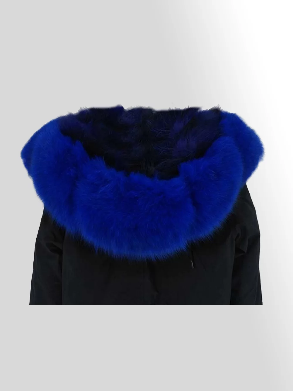 Women’s elegant Fox Fur Parka with detachable Fox Fur Hood