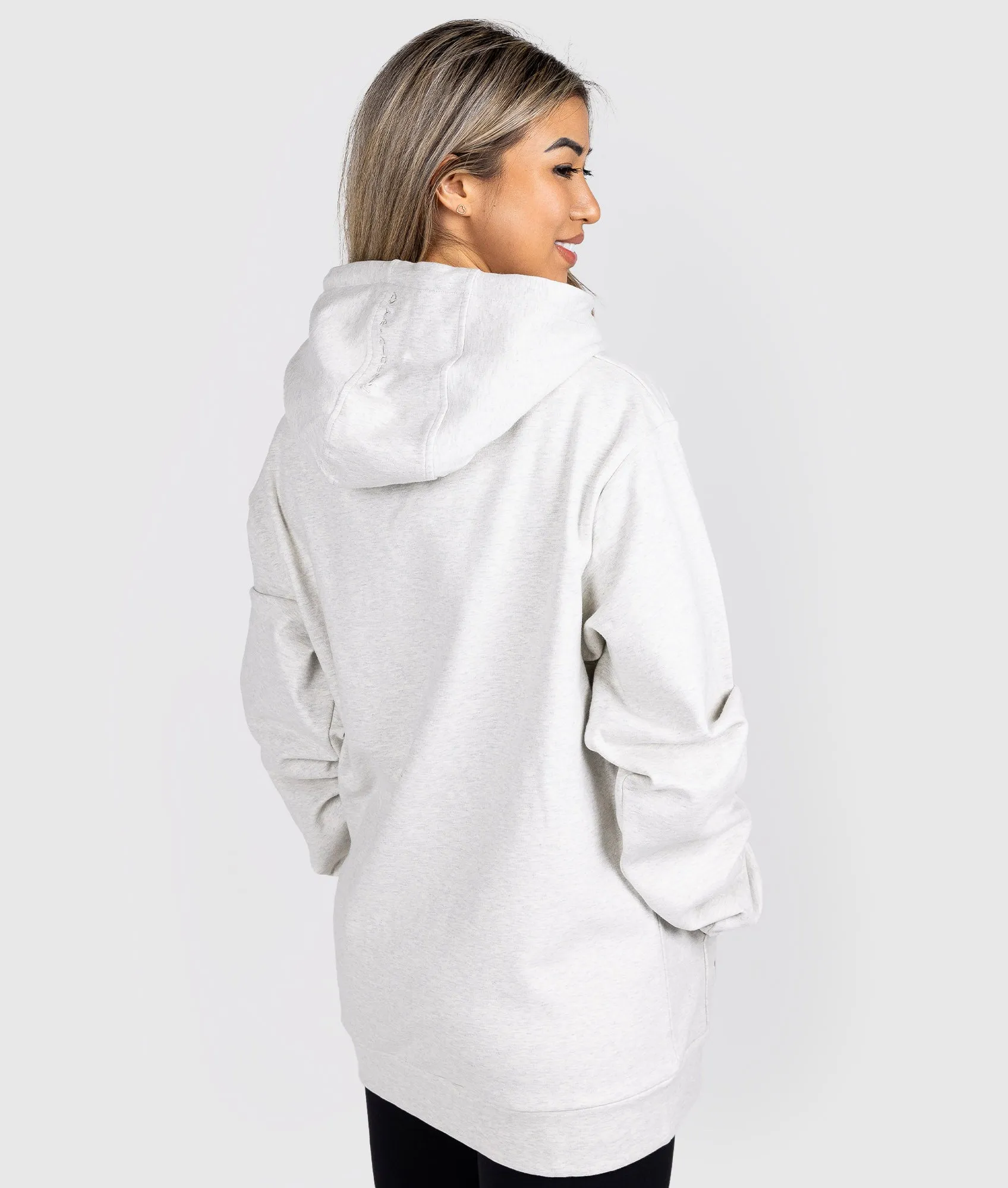 Women's Hardtuned Embossed P1 Fleece Hoodie - White