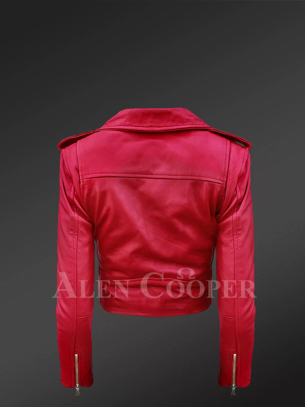 Womens Leather Jacket with Fur Collar for a Smart Snazzy Look