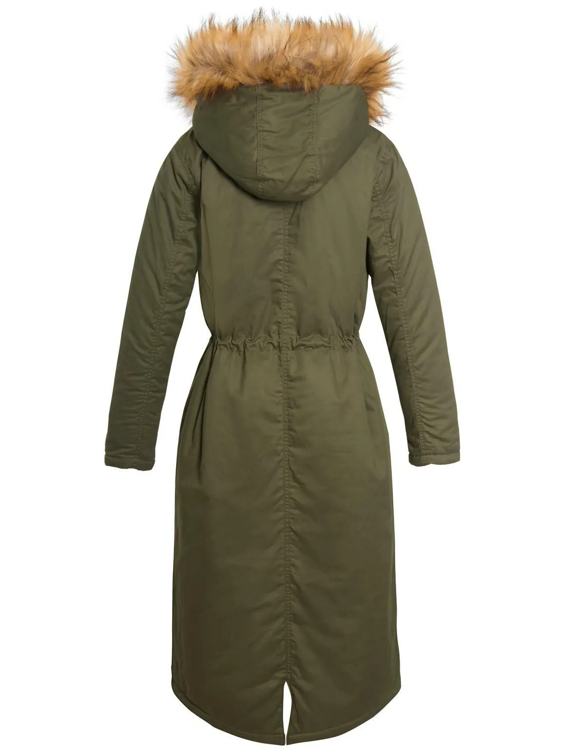 Womens Maxi Length Padded Parka Coat, UK Sizes 8 to 16