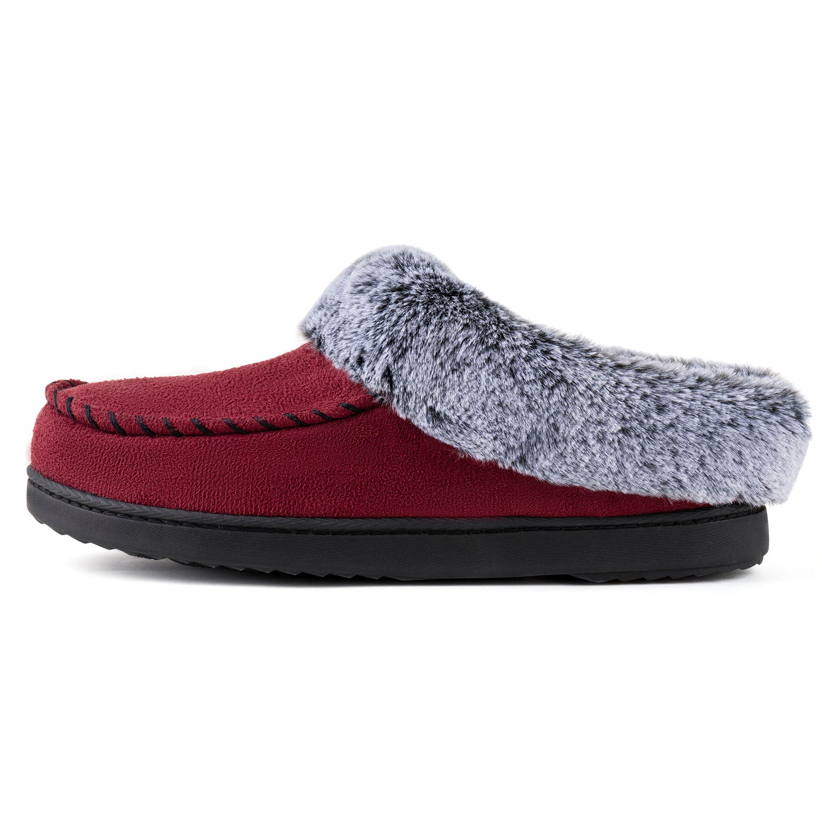 Women's Sarah Faux Fur Collar Clog Slipper