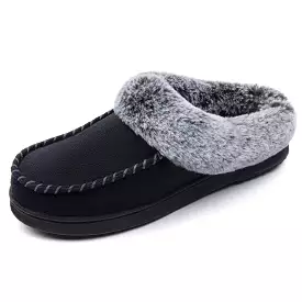 Women's Sarah Faux Fur Collar Clog Slipper