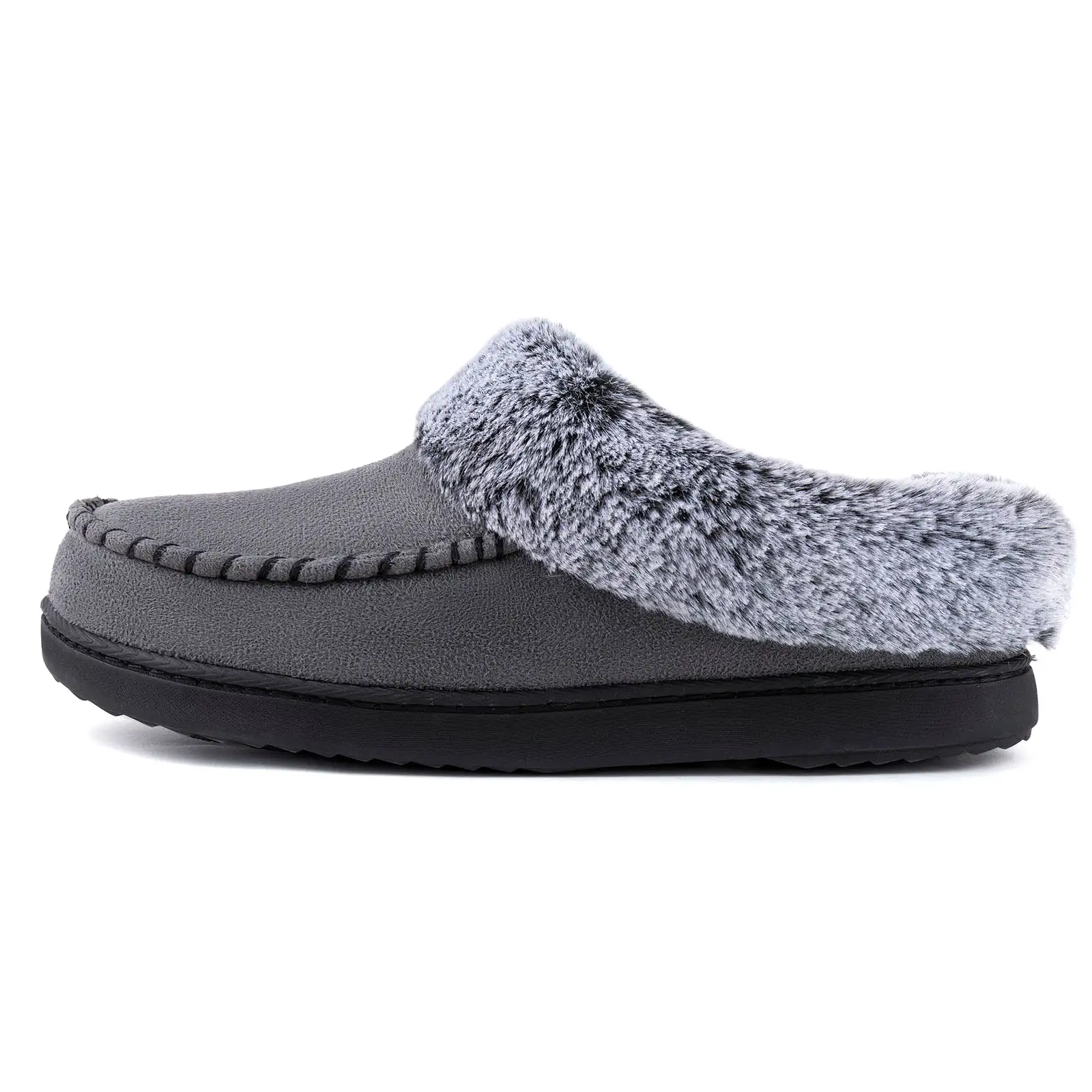 Women's Sarah Faux Fur Collar Clog Slipper