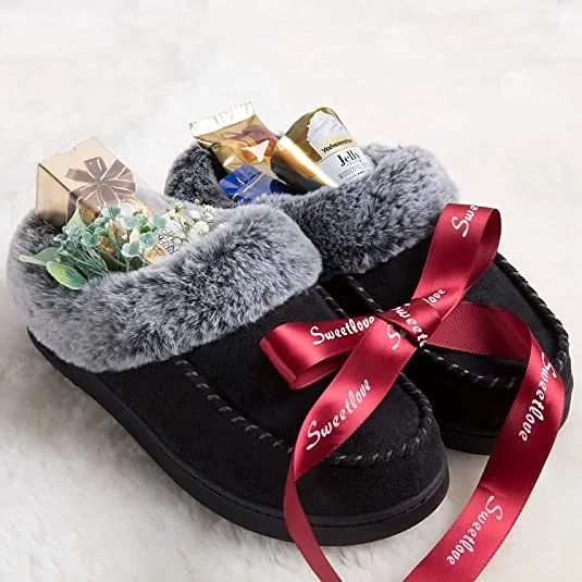 Women's Sarah Faux Fur Collar Clog Slipper