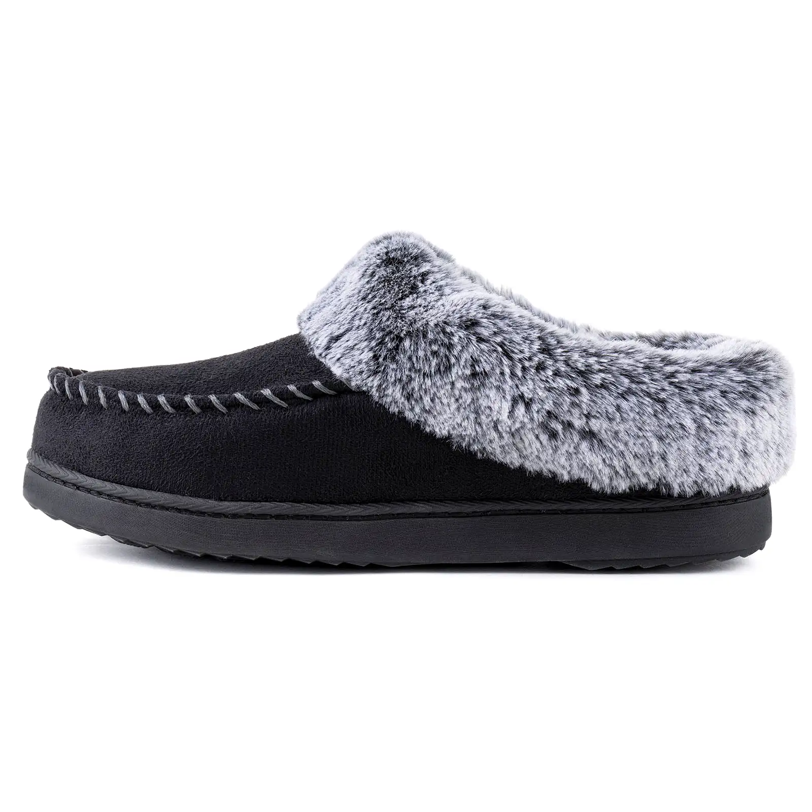 Women's Sarah Faux Fur Collar Clog Slipper