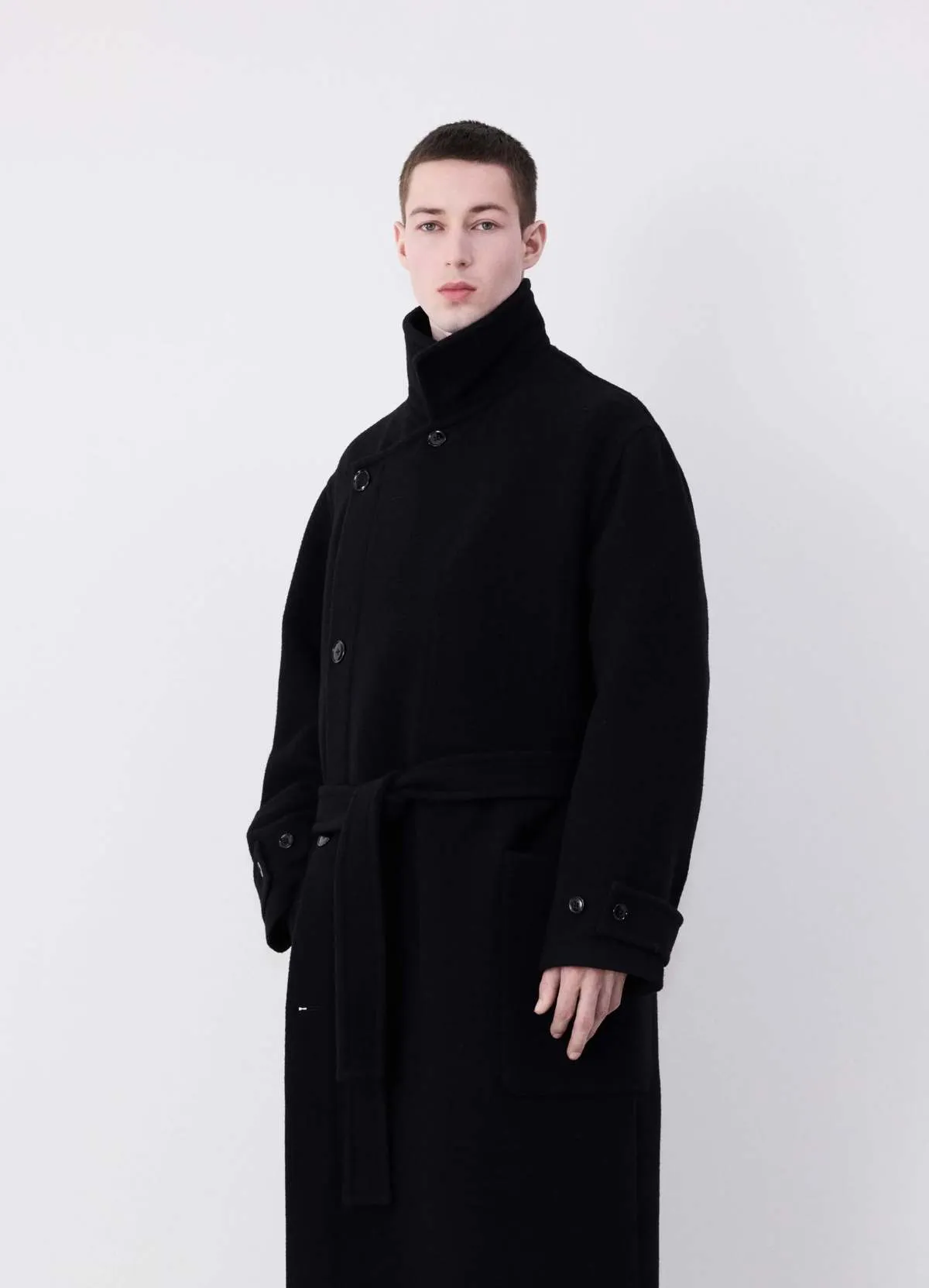 Wrap Coat - Black