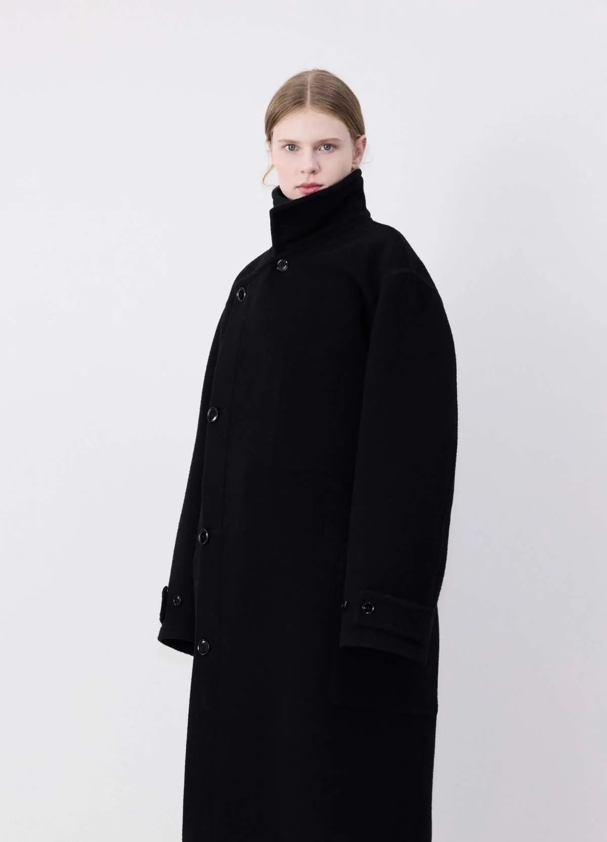 Wrap Coat - Black