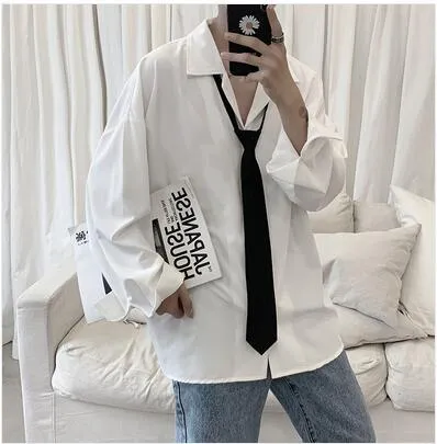 Xituodai 2022 Men's Suit Collar Lining Loose Coats Long Sleeve Slim Fit Shirt French Cuff Mens Fashion 6 Color Shirts Camisa Mas