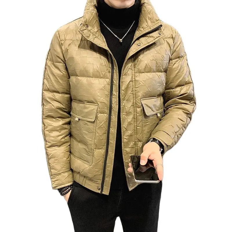 Xituodai Fashion Down Jacket Men Winter Warm White Duck Down Coats Men Youthful Vitality Winter Mens Jackets and Coats Solid Clo