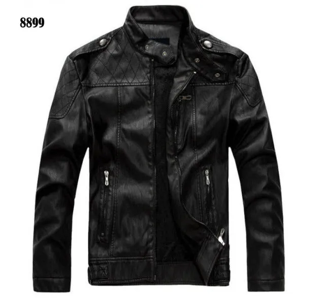 Xituodai Men's Leather Jackets Brand Motorcycle Leather Jacket Men Fur Jacket Jaqueta De Couro Masculina Mens Leather Coats Jaqu