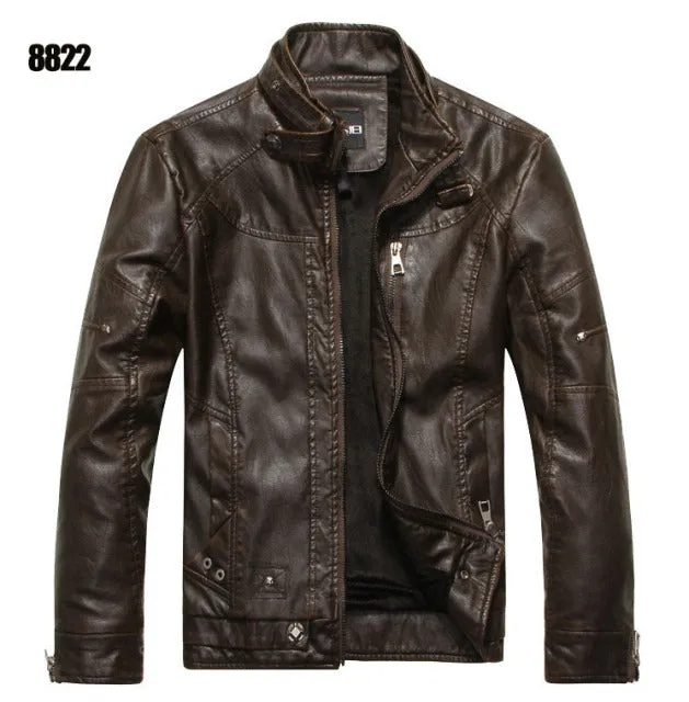 Xituodai Men's Leather Jackets Brand Motorcycle Leather Jacket Men Fur Jacket Jaqueta De Couro Masculina Mens Leather Coats Jaqu