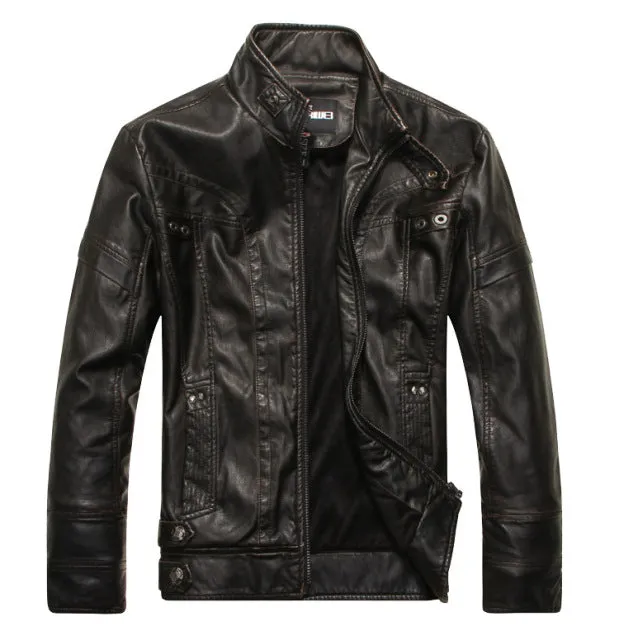 Xituodai Men's Leather Jackets Brand Motorcycle Leather Jacket Men Fur Jacket Jaqueta De Couro Masculina Mens Leather Coats Jaqu