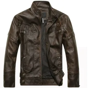 Xituodai Men's Leather Jackets Brand Motorcycle Leather Jacket Men Fur Jacket Jaqueta De Couro Masculina Mens Leather Coats Jaqu