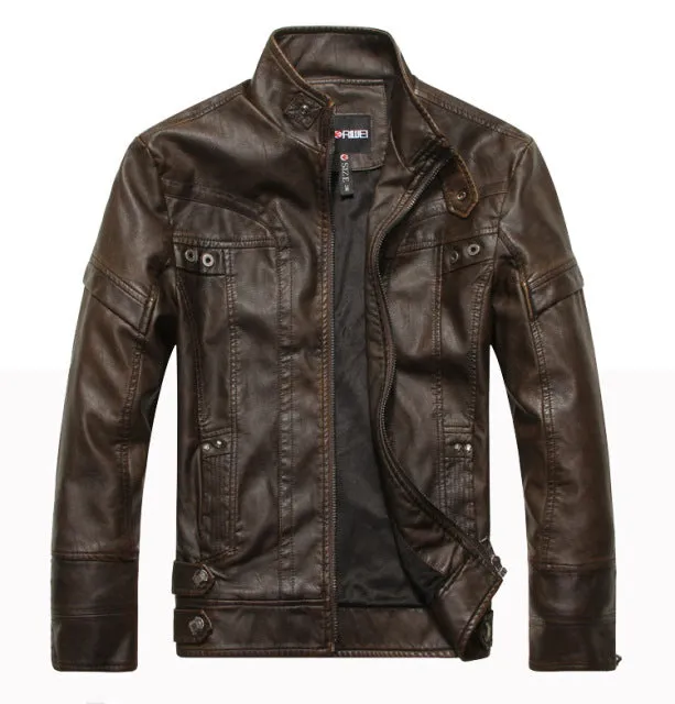 Xituodai Men's Leather Jackets Brand Motorcycle Leather Jacket Men Fur Jacket Jaqueta De Couro Masculina Mens Leather Coats Jaqu