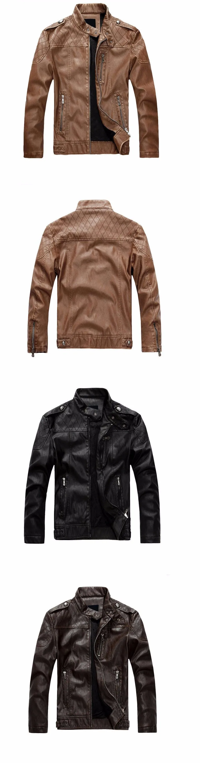 Xituodai Men's Leather Jackets Brand Motorcycle Leather Jacket Men Fur Jacket Jaqueta De Couro Masculina Mens Leather Coats Jaqu