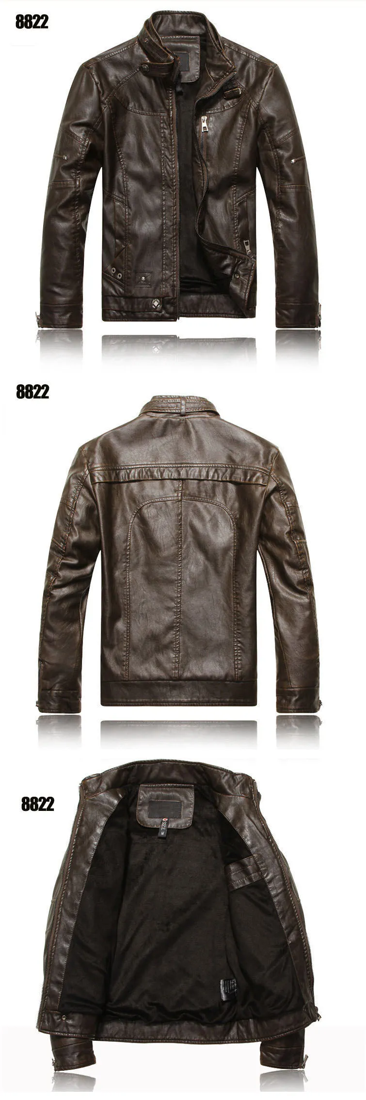 Xituodai Men's Leather Jackets Brand Motorcycle Leather Jacket Men Fur Jacket Jaqueta De Couro Masculina Mens Leather Coats Jaqu