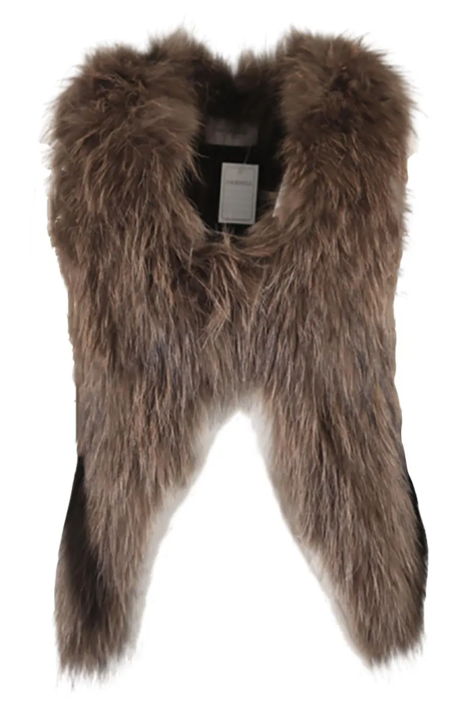 YVES SALOMON FOX FUR GILET EU 34 UK 6