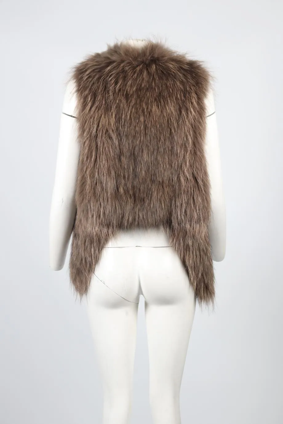 YVES SALOMON FOX FUR GILET EU 34 UK 6