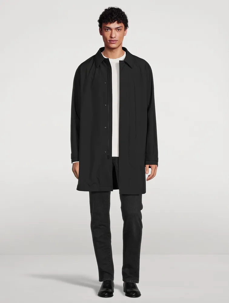 ZEGNA Long-Sleeve Coat With Hood