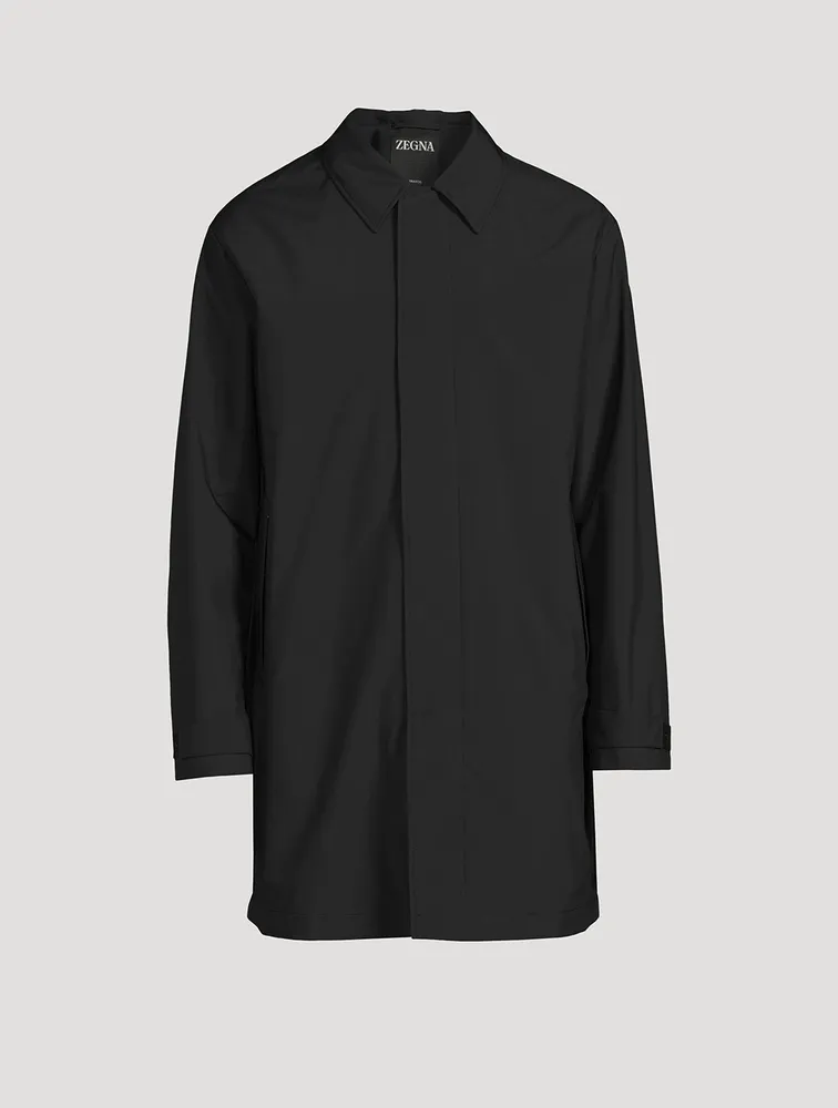 ZEGNA Long-Sleeve Coat With Hood