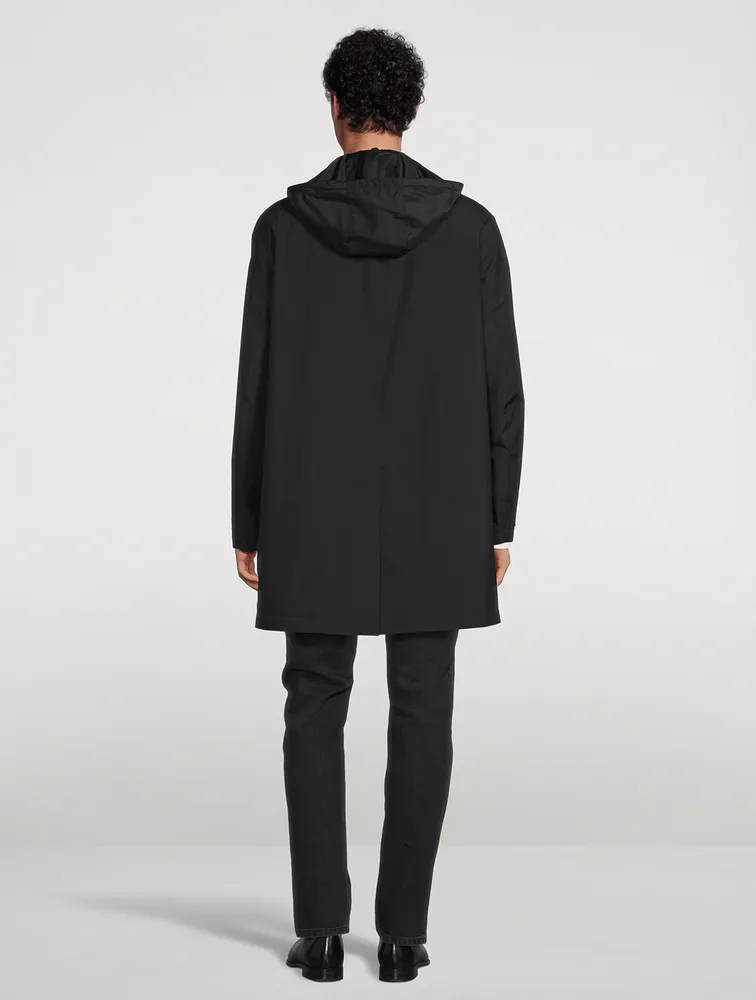 ZEGNA Long-Sleeve Coat With Hood