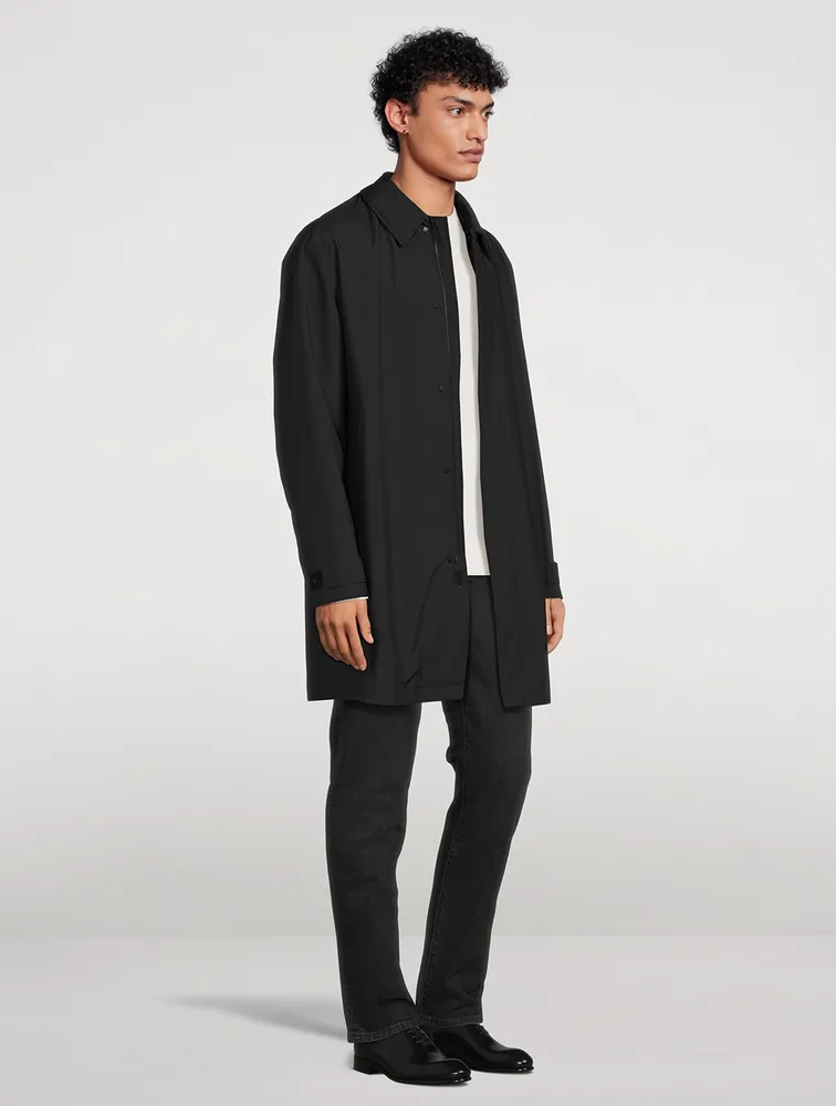 ZEGNA Long-Sleeve Coat With Hood